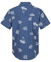 Hurley Big Boys Palm-Print Woven Shirt