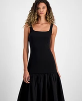 Rachel Roy Women's Hollie Square-Neck Midi Dress