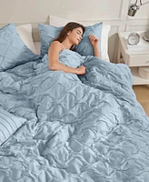 510 Design Bailey Diamond Pucker Woven 4-Pc. Comforter Set