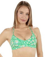 Hurley Juniors' Pop Blooms Strappy Bralette Bikini Top