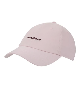 New Balance Linear Logo Women's Rose Sugar 6-Panel Baseball Cap