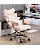 Dyhome Gaming Chair, Racing Chair, Office Chair, Ergonomic High-Back Pu Leather Chair, Reclining Computer Desk Chair, Executive Swivel Rolling Chair f
