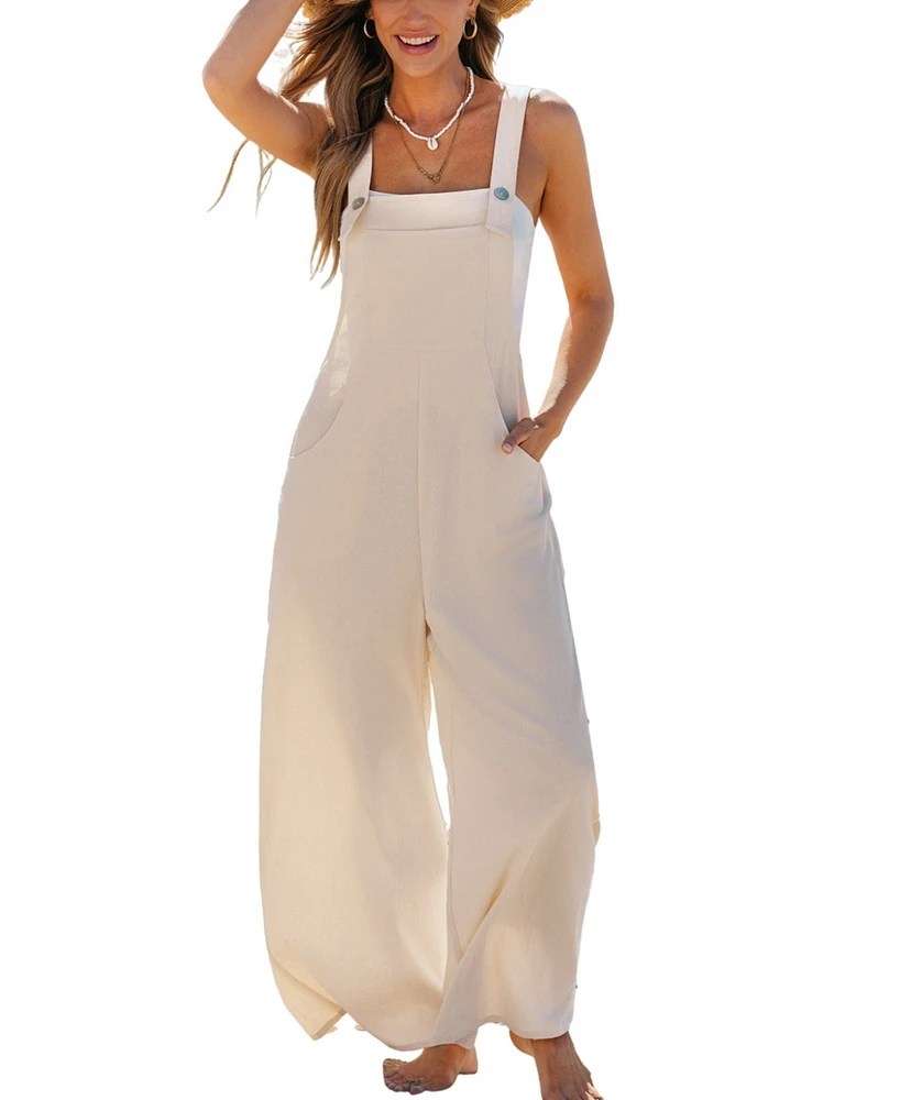 Cupshe Women's Daisy Chain Wide Leg Jumpsuit