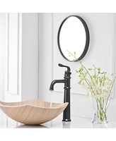 Waterfall Single Hole Single-Handle Vessel Bathroom Faucet With Pop-up Drain Assembly in