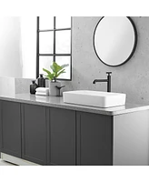 Industry Style Single Handle Single Hole Vessel Sink Faucet in Matte Black