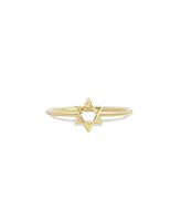 The Lovery Open Gold Star of David Ring 14K Gold