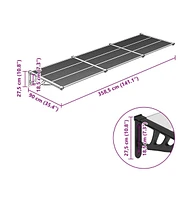 Door Canopy and Transparent 141.1"x35.4" Polycarbonate