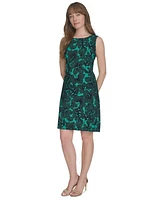 Tommy Hilfiger Women's Printed Sleeveless Shift Dress