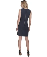 Tommy Hilfiger Women's Sleeveless Flap-Pocket Shift Dress