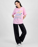 Disney Juniors' Stitch Ohana Surf Graphic T-Shirt