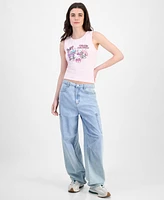 Love Tribe Juniors' Hello Kitty Graphic-Print Tank Top