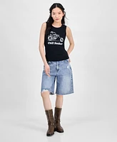 Disney Juniors' Chill Seeker Snoopy Graphic Tank Top