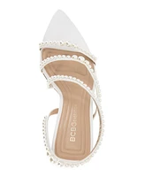 BCBGeneration Women's Imani Cultivated Pearl Strappy Dress Sandals