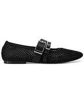 Dkny Women's Dade Mesh Buckle Ballet Flats