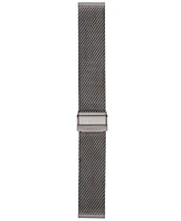 Fossil Men's Smoke Stainless Steel Mesh Band, 22mm