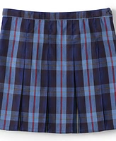 Lands' End Girls Plaid Box Pleat Skirt Top of the Knee