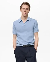 Mango Men's Slim-Fit Knit Polo Shirt