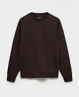 Mango Men's Regular-Fit Cotton Sweatshirt