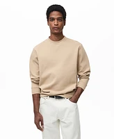 Mango Men's Regular-Fit Cotton Sweatshirt