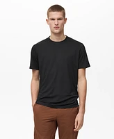 Mango Men's Slim-Fit Comfort Stretch T-Shirt