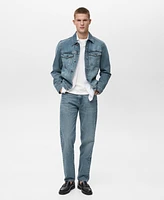 Mango Men's Denim Trucker Jacket