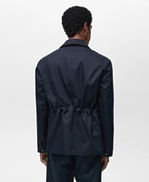 Mango Men's Water-Repellent Cotton Jacket