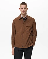 Mango Men's Pocketed Water-Repellent Jacket