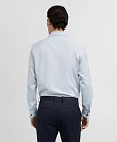 Mango Men's Slim-Fit Cotton-Twill Dress Shirt