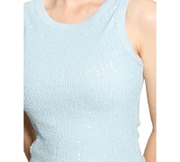 Guess Women's Alexia Sequin Cotton Sleeveless Top