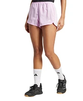 adidas Women's Pacer 3-Stripes High-Rise Woven Training Shorts