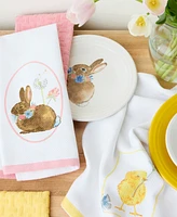 Fiesta Easter Bunny Cotton Kitchen Towel Set, 16" x 28"