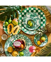 Mackenzie-Childs Emerald English Garden Salad/Dessert Plate