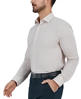 Tallia Men's Slim Flit Micro Floral Print Button-Front Dress Shirt