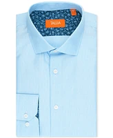 Tallia Men's Slim Flit Dobby Micro-Grid Button-Front Dress Shirt