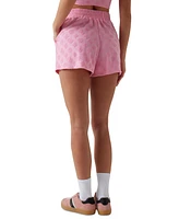 Guess Women's Peony Jacquard Pull-On Shorts