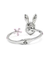 Betsey Johnson Faux Stone Spring Bunny Bangle Bracelet