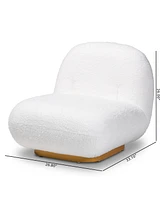 Baxton Studio 26.8" Paiva Modern and Contemporary Boucle Upholstered Accent Chair