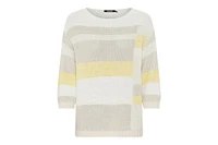 Olsen Women's Colour Block Boat Neck Sweater