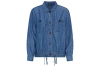 Olsen Women's Lightweight Denim Look Jacket