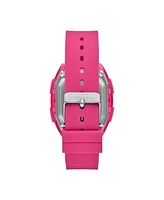 Skechers Women's Sawtelle Digital, Pink Polycarbonate Watch