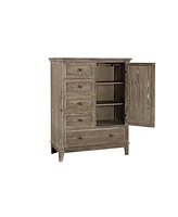 Leland Wood Chifferobe, Sandwash