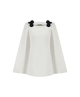 Nocturne Women's Cape Sleeve Mini Dress