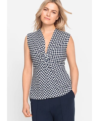 Olsen Women's Polka Dot Sleeveless Shell