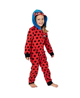 Miraculous Girls Ladybug Zip Up Costume Pajama Coverall