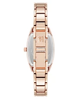 Anne Klein Women's Quartz Cushion Blush Pink Enamel with Rose Gold-Tone Metal Alloy Bangle Watch, 22mm