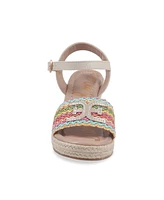 Sam Edelman Little and Big Girls Lucia Band Espadrille Wedge Sandals