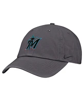 Nike Men's Gray Miami Marlins Club Adjustable Hat