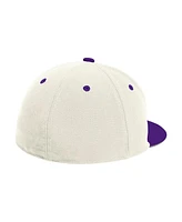 Adidas Men's Cream Washington Huskies On-Field Fitted Baseball Hat