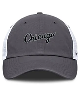 Nike Men's Gray Chicago White Sox Wordmark Club Adjustable Trucker Hat