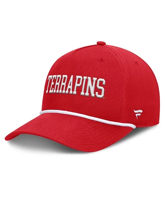 Fanatics Men's Red Maryland Terrapins Foul Ball Rope Adjustable Hat